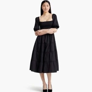 Hill House Nesli Nap Dress in Black NWT